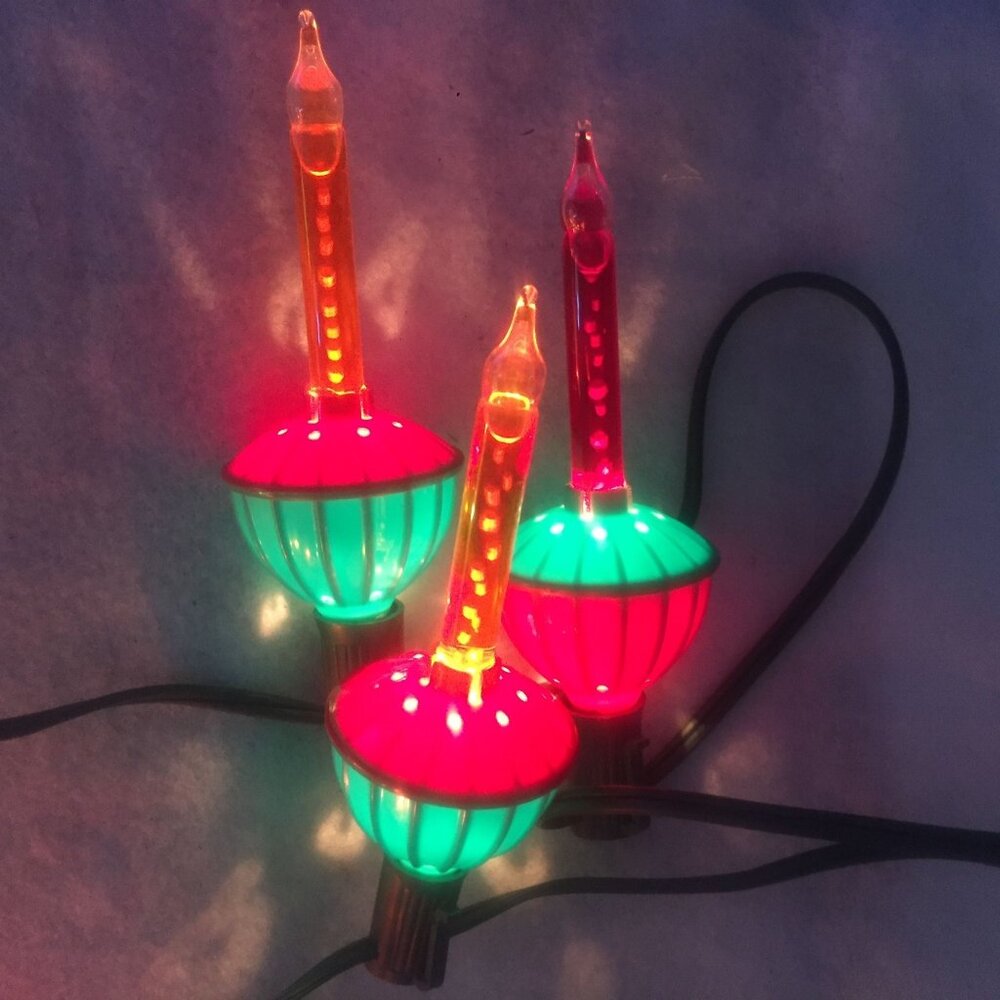 Vintage Christmas Tree Mini Bubbler Light Set Lot Of 3 Boxes Total 19 Lights